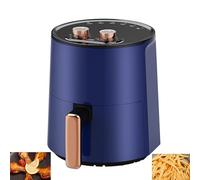 Forno ad Aria, Forno Combo Smart a Doppia Funzione, Circolazione di Aria Calda con Controllo Intelligente della Temperatura, Perfetto per Patatine Fritte, Nuggets di Pollo, Ali di Pollo Arrosto blue