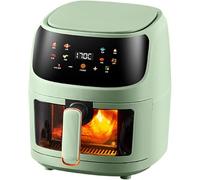 Forno Ad Aria Visibile Intelligente da 6 Litri con Circolazione Rapida dell'Aria, Multicucina Digitale da 1350 W, Touchscreen A Colori, per Una Cottura Sana Senza Olio E A Basso Contenuto D