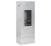 Forno Affumicatore BBQ con Tavolino in Acciaio Zincato