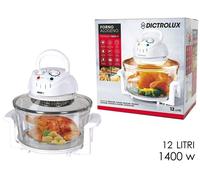 Forno Alogeno Ventilato ad Aria Cottura Senza Olio Raggi Regolabile Timer 12L [EEK: A+]