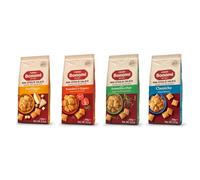 Forno Bonomi kit Mini Sfoglie Salate al gusto Formaggio + Pomodoro e Origano + Rosmarino e Pepe + Classiche. Snack per una pausa o per un aperitivo sfizioso con gli amici. 4 Confezioni da 150 g.