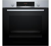 Forno, CleanCoating su parete posteriore, Display digitale LED rosso, manopole a scomparsa push-pull, 7 funzioni, cottura 3D, 71 l, Orologio elettronico, Illuminazione alogena, Acciaio inox.