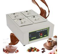 Forno Commerciale Per La Fusione Del Cioccolato Da 1000 W, Cilindro Isolante Per Il Cioccolato, Regolazione 0 ~ 90 ℃, Controllo Automatico Della Temperatura, Riscaldamento Impermeabile 4Cylinder