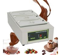 Forno Commerciale Per La Fusione Del Cioccolato Da 1000 W, Cilindro Isolante Per Il Cioccolato, Regolazione 0 ~ 90 ℃, Controllo Automatico Della Temperatura, Riscaldamento Impermeabile 3Cylinder
