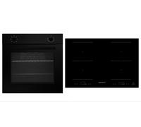 Forno Cucina Matt Nero Piano Cottura Induzione 77 Cm Incasso Autonomo Respekta [EEK: A]
