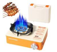 Forno da campeggio portatile - 6000 W ad alte prestazioni - Bruciatore esterno con per il trasporto, di accensione automatico | Attrezzature di cottura compatte per escursioni