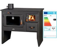 Forno da cucina Stufa a legna camino sinistro Prity 2P41 BImSchII 15,2 kW