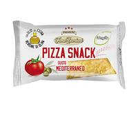 FORNO DAMIANI 25 PIZZA SNACK Gusto MEDITERRANEO da 40g - Focaccia Romana Sottile e Croccante - Aperitivo Salato all'Italiana - (10 unità, PIZZA SNACK MEDITERRANEO) -