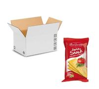 FORNO DAMIANI 50 SCHIACCIATINE THREE Snack PIZZA Pomodoro e Origano da 40g - Focaccia Romana Sottile e Croccante - Aperitivo Salato all'Italiana - (50 unità, Three Snack Pizza) -