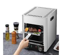 Forno di bistecca elettrica, griglia di bistecca, griglia elettrica senza fumo, con tempo di 10 minuti e 800 ℃ regolazione della temperatura, per cottura bistecca, verdure, frutta,A