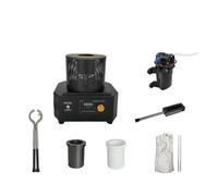 Forno Di Fusione A Induzione Portatile Mini Da 1 Kg/2 Kg/3 Kg 1400 A 1600 Gradi For Macchina For Gioielli In Acciaio E Argento Oro Riscaldamento Dei Metalli Sicuro Ed Efficiente(MM-2000)