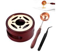 Forno di Fusione Cera,Scalda Ceralacca,Forno di Fusione Cera Sigilli,Ceralacca Kit Forno di Fusione,Per Sigillare Buste, Inviti di Nozze,Confezioni Regalo, Confezioni di Vino, Porta 1 Pinzetta