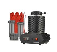 Forno Di Fusione Elettrico 1350W Macchina For Del'oro 1150℃ Con Crogiolo Grafite Da 1 Kg E 3 Riscaldamento Rapido Controllo Digitale Per Fusione Rapida