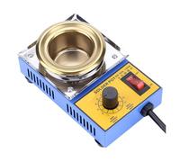 Forno di fusione for stagno con pentola di saldatura, piastra for bagno di saldatura e dissaldatura senza piombo da 150 W, 50 mm, 200-450 ℃ per stampi di fusione