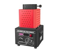 Forno di fusione, forno di fusione dell'oro, forno di fusione digitale da 1600 ℃/2912 ℉, crogiolo in grafite per metalli, gioielli in oro e argento, tempo di fusione 3-5 minuti (1500 W)