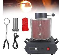 Forno di fusione, kit forno di fusione, forno di fusione digitale automatico da 1150 ℃/2102 ℉ con crogiolo in grafite per la fusione di metalli, oro, argento, gioielli, rame, forno di fusion