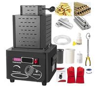 Forno di Fusione, Kit per Fusione di Metalli, Forno di Fusione Elettrico Digitale da 2/3 kg, 1600 °C/2912 °F, Forno di Fusione Digitale, Kit per Fusione di Metalli con crogiolo in Grafite, t