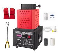 Forno di fusione, kit per fusione di metalli, forno di fusione elettrico, kit per fusione di oro, forno di fusione digitale da 1600℃/2912℉, kit per fusione di metalli con crogiolo in grafite