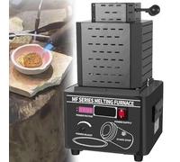 Forno di fusione, kit per fusione di metalli, macchina di fusione digitale 2912 ℉, forno di fusione dell'oro da 5000 W, kit di fusione con crogiolo di grafite per la fusione di rottami metal