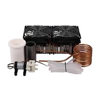 Forno di fusione Riscaldatore a induzione ZVS da 2500 W Riscaldamento a induzione ad alta frequenza Scheda PCB in metallo fuso + bobina + crogiolo + pompa Controllo di precisione della temperatura