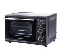 Forno elettrico 24 L, vetro temperato, 1300W, nero Kooper