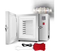 Forno Elettrico Ad Alta Temperatura per Sinterizzazione, 1500 W, 800/900 °c, Pid, Con Guanti E Pinze, Camera Alta 20 Cm per Fusione Di Gioielli, Deceratura E Fusione Di Precisione(CONSTANT TEMP)