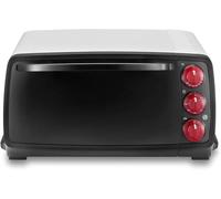 Forno elettrico, Capacità 14L, 3 Funzioni di Cottura, Timer con Spegnimento automatico, Friggitrice ad Aria, Luce Forno Pronto, Potenza 1400w, Bianco [Classe di efficienza energetica A]