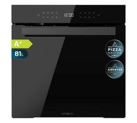Cecotec Forno da Incasso Pirolitico 81L Bolero Hexa P506000 Glass Black 11 Funzioni con Airfryer Master, Pizza Master, 3D Cooking, Steam Base X2, Basso Consumo, Facile Pulizia, 5 Posizioni