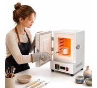 Forno elettrico con riscaldamento su 4 lati da 2000 W, fusione a 150 ℃ | Timer e display digitali, protezione dal surriscaldamento, ideale for studi d'arte, laboratori e produttori di fai da te