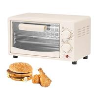 Forno Elettrico da 12 Litri, da Appoggio, con Teglia, Griglia, Timer da 60 Minuti, Temperatura Regolabile, Multifunzione per Cucinare In Casa