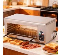 Forno Elettrico Da Parete 2000w Multiuso, Temperatura Regolabile, Macchina Sciogli Formaggio In Acciaio Inox, Per Sciogliere Formaggio, Griglia Elettrica Per Bistecche, Toast E Panini