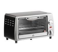 Forno Elettrico Da Tavolo Homcom 10 L 750W Temperatura 230 ℃ 36,5X26X22 cm Argento