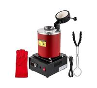 Forno elettrico for e di metalli, strumento for la creazione gioielli con digitale, crogiolo for raffinazione oro, argento, alluminio grafite Per principianti del fai da te(1KG and 3KG)