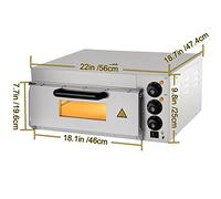Forno elettrico for pizza professionale 14quot;Pizzaiolo multiuso a piano singolo 1300/2000W con pietra e ripiano(14 in)