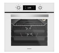 Forno Elettrico Multifunzione Bianco Silverline BO6504W02, capacità 72 l, preriscaldamento rapido, blocco sicurezza, grill, termostato, ventola turbo, timer fine cottura, 2 griglie 1 vassoio