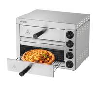VEVOR Forno Elettrico per Pizza 12 Pollici a Cassetta 2 Ripiani in Acciaio Inossidabile Pizzaiolo Multiuso, Forno per Pizza con Griglia di Pizza Elettrico per Interni Ristorante Cottura Casa Cucina
