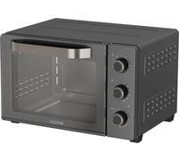 Black+Decker - Forno Elettrico BXOV3000E | 1500W | 30L | Resistenza Superiore Grill | A Convezione | Timer 90min | Funzione STAY ON | Doppio Vetro | Luce Interna | Raccoglibriciole | Accessorio Spiedo