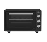 Forno Elettrico Ventilato con Timer Nero 1300 Watt Capacità 35 Litri