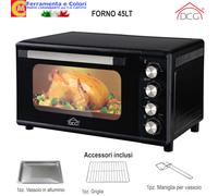 Forno Elettrico Ventilato MULTIFUNZIONE DCG 45L 2000W Con Timer 63,8x44,5xh37,2