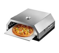 Forno for Pizza con Pietra in Ceramica, Kit Forno for Pizza, Forno for Pizza Portatile con Griglia in Acciaio Inossidabile for Barbecue a Carbone a Gas Pizza Maker Calore Distribuito Uniformemente
