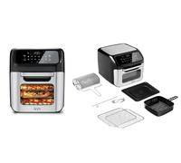 Forno Friggitrice Aria Calda 12 Lt Digitale 1800W Frigge Cuoce Senza Olio Silver