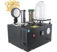 Forno fuso dorato macchina per pressofusione sottovuoto, strumento di fusione di gioielli ad alta temperatura con campana e crogiolo di grafite, M (dimensioni: 3 kg, colore: 220V)