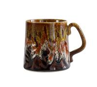 Forno in ceramica da 500 ml che si trasforma in una tazza di grande capacità, per la casa, personalità, creatività, forno che gira giallo