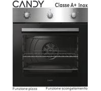 FORNO INCASSO ELETTRICO MULTIF. 8 INOX 65 LT A+ CANDY FIDCX602/CA