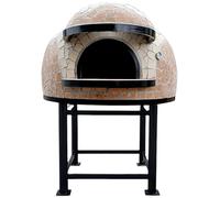 Forno Legna Artigianale Diametro 100 cm Capienza 3/4 Pizze Wave Beige Con Base