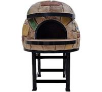 Forno Legna Artigianale Diametro 130 cm Capienza 6/7 pizze Rustico Base Ferro