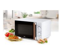 Forno microonde DOMO DO2720 - 20L - 700W - Timer 35 min - Funzione scongelamento - L44 x P35,8 x H 25,8 cm - Finitura legno bianco