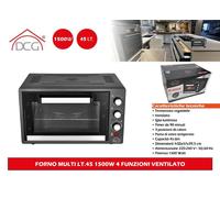 FORNO MULTI LT.45 1500W 4 FUNZIONI VENTILATO