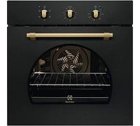 Forno multifunzione FR 53 G finitura nero ghisa con manopole finitura bronzo da
