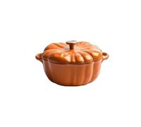 Forno olandese per zucca Pentola in ghisa smaltata antiaderente da 3,7 l, con rivestimento in smalto, for tutte le fonti di calore, casseruola 12 pollici(16Cm - A1)